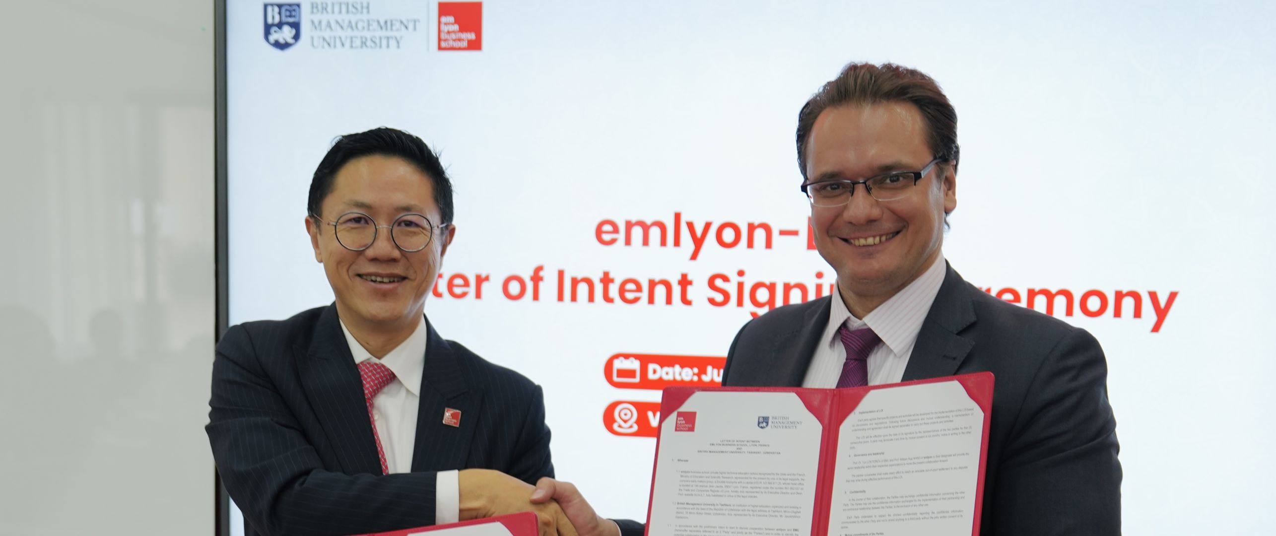 Emlyon Business School Asia welcomes BMU Delegation